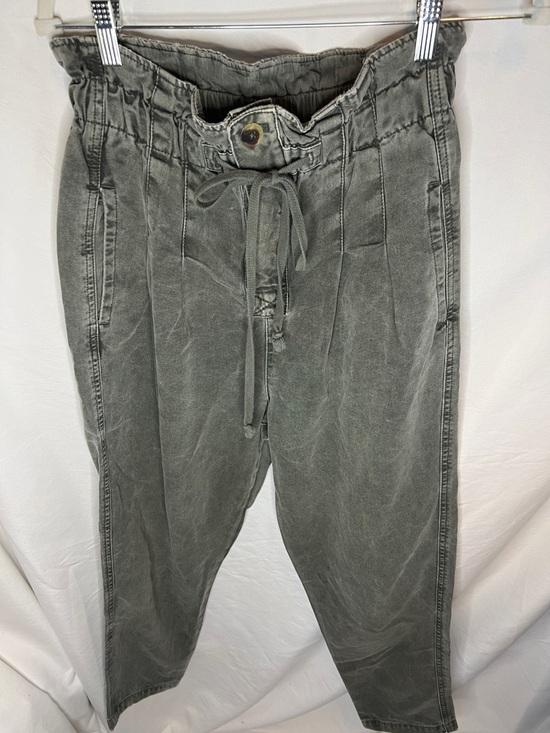 Free People Pants - Free People Washed Olive Drawstring Joggers XS 14 inch waist 25 1/2 inseam